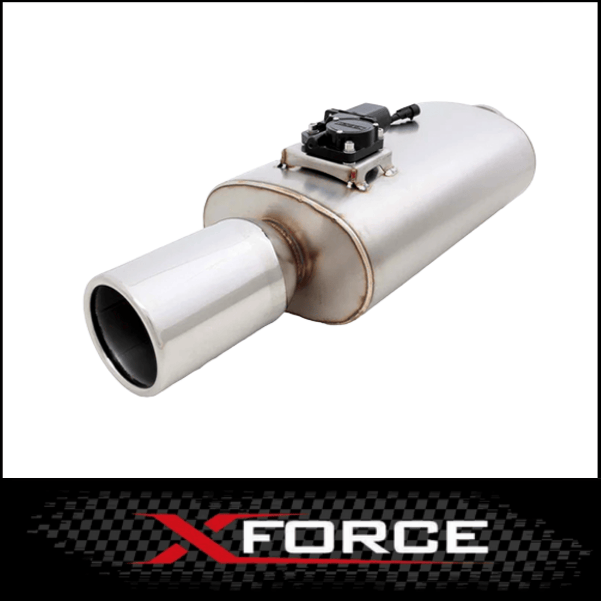 XFORCE VAREX 2.5in OVAL MUFFLER WITH 4in SINGLE TIP (VMK8-250)