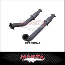 MANTA 3" HI-FLOW CATS & CONNECTING PIPES FITS FORD FALCON FG SEDAN 5.0L SUPERCHARGED V8 (SSMKFD0268)