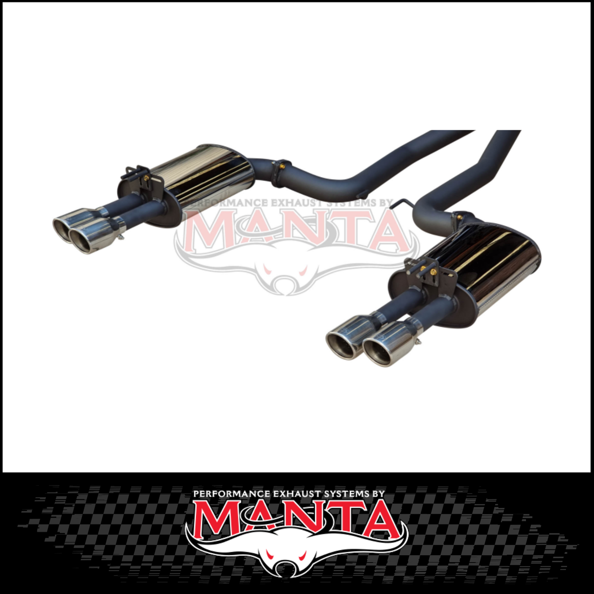 DPE BY MANTA ENGINE BACK STAINLESS STEEL EXHAUST FITS HOLDEN COMMDORE VE VF 6.0L 6.2L V8 SEDAN/WAGON (HOLK128S3-178C)