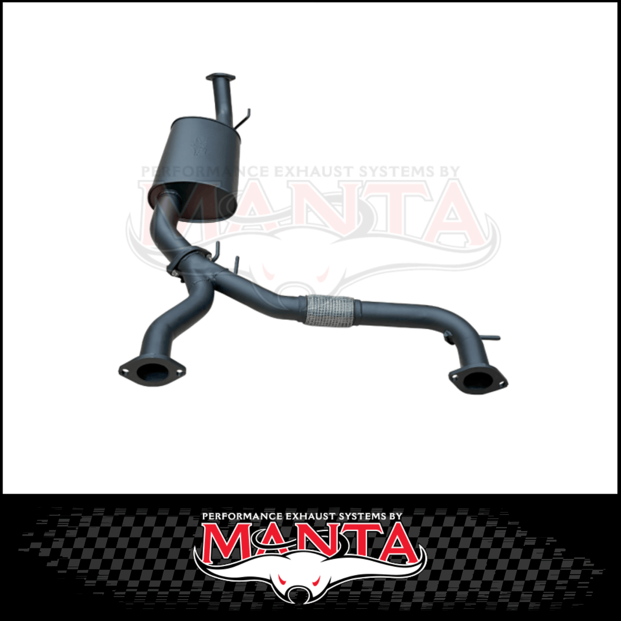 MANTA 3" MID SECTION WITH MUFFLER & BI-MODAL INTEGRATION FITS NISSAN PATROL Y62 WARRIOR 5.6L V8 2023-2026 (MKNI0123)