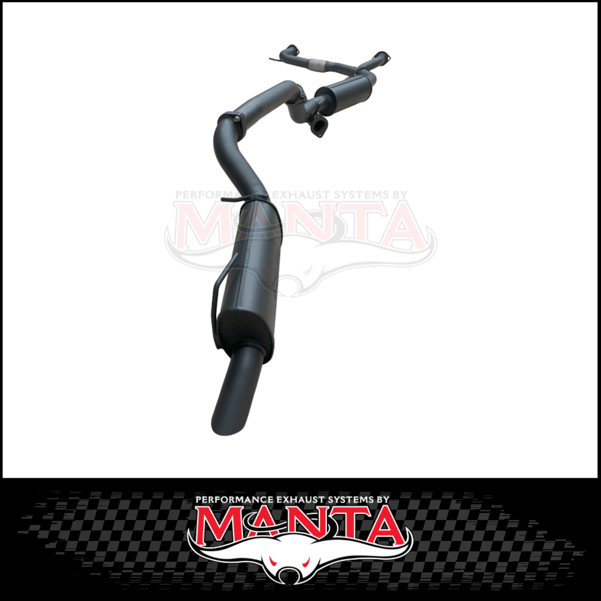 MANTA 3" CAT BACK EXHAUST SYSTEM WITH RESONATOR & BI-MODAL INTEGRATION FITS NISSAN PATROL Y62 WARRIOR 5.6L V8 2023-2026 (MKNI0124)