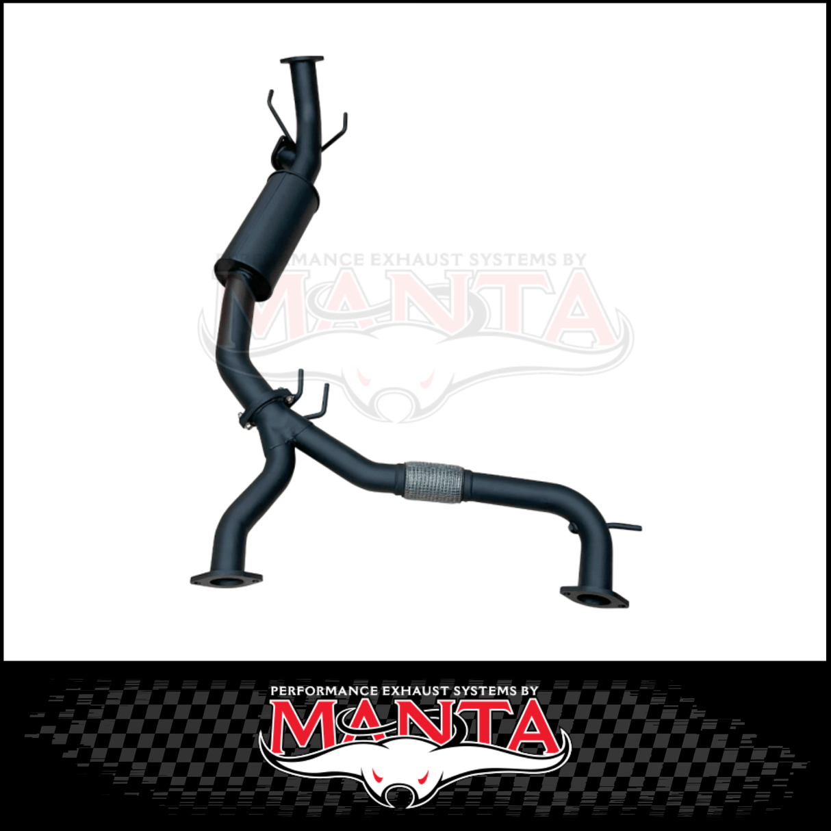 MANTA 3" MID SECTION WITH RESONATOR & BI-MODAL INTEGRATION FITS NISSAN PATROL Y62 WARRIOR 5.6L V8 2023-2026 (MKNI0125)