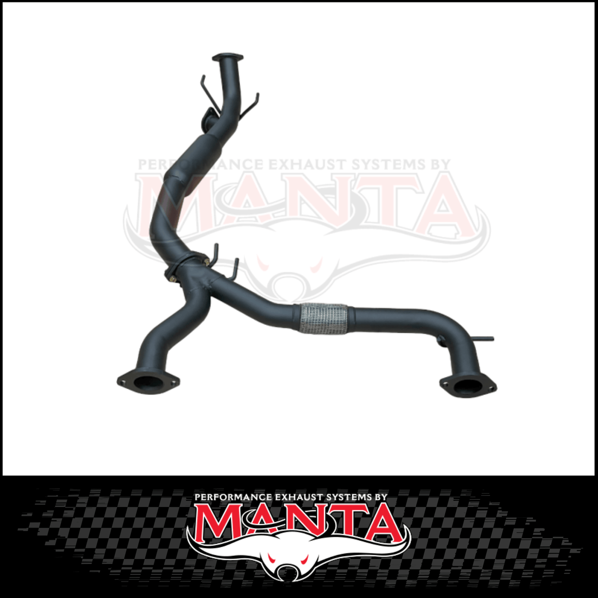 MANTA 3" MID SECTION WITH HOTDOG & BI-MODAL INTEGRATION FITS NISSAN PATROL Y62 WARRIOR 5.6L V8 2023-2026 (MKNI0127)