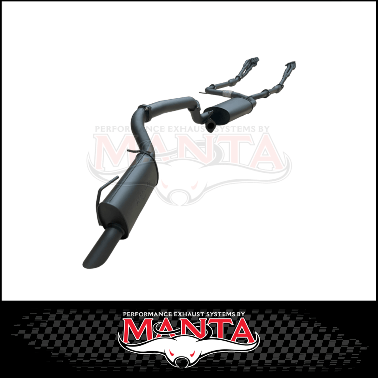 MANTA ENGINE BACK EXHAUST SYSTEM WITH MUFFLER CENTRE & BI-MODAL INTEGRATION FITS NISSAN PATROL Y62 WARRIOR 5.6L V8 2023-2026 (MKNI0128)