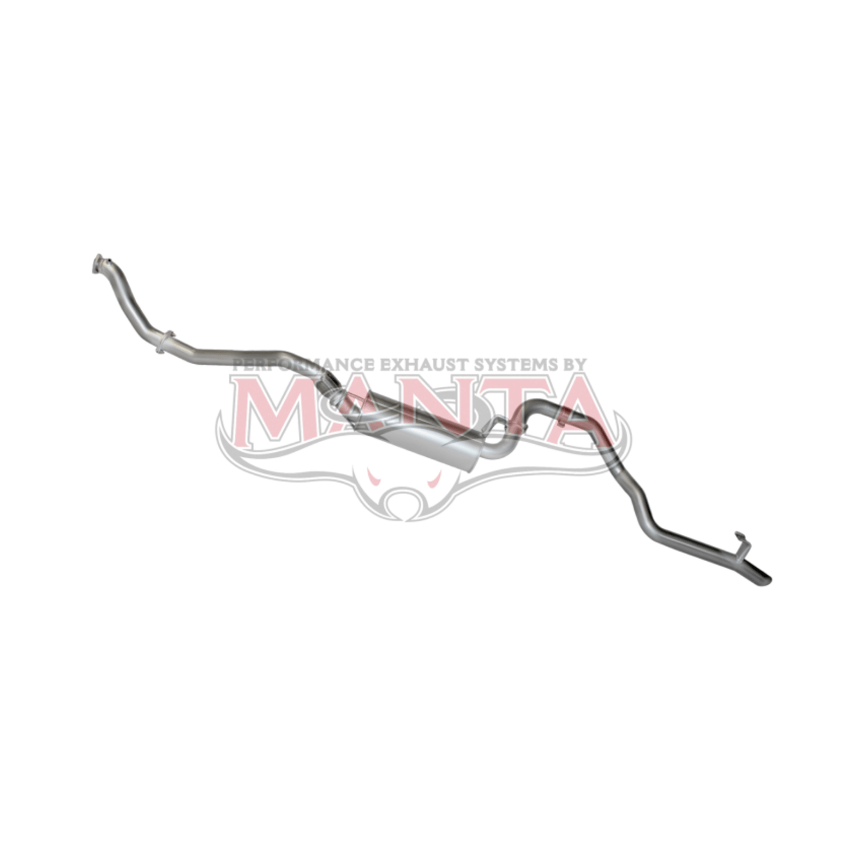MANTA 3" TURBO BACK EXHAUST SYSTEM WITH MUFFLER FITS TOYOTA LANDCRUISER HZJ105R 4.2L 1HZ WITH 3 BOLT GARRETT TURBO 1998-2007 (MKTY0036)