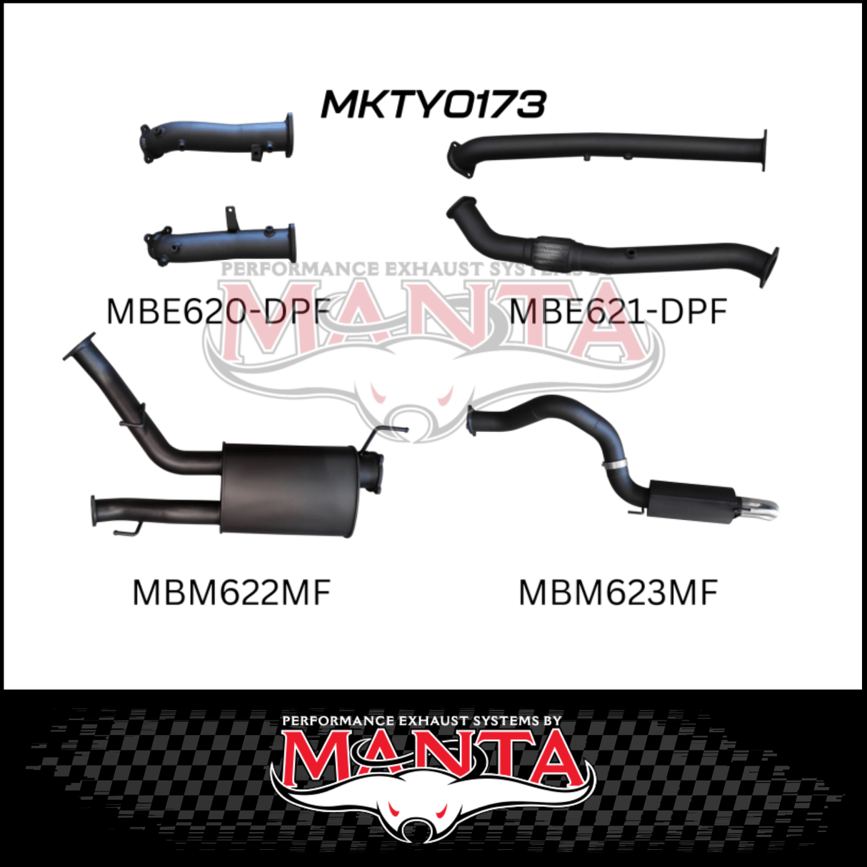 MANTA 3" TWIN INTO SINGLE 4" TURBO BACK EXHAUST SYSTEM FITS TOYOTA LANDCRUISER VDJ200R 4.5L V8 2015-2021