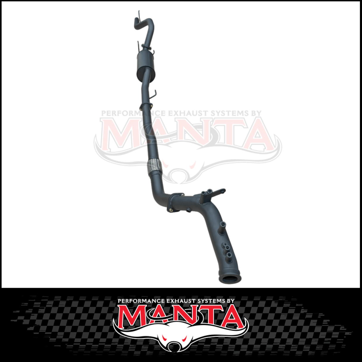 MANTA 3" TURBO BACK EXHAUST SYSTEM (DPF DELETE) FITS TOYOTA FORTUNER GUN156R 2.8L 1GD-FTV 11/2015-ON - NO CAT/MUFFLER (MKTY0214)