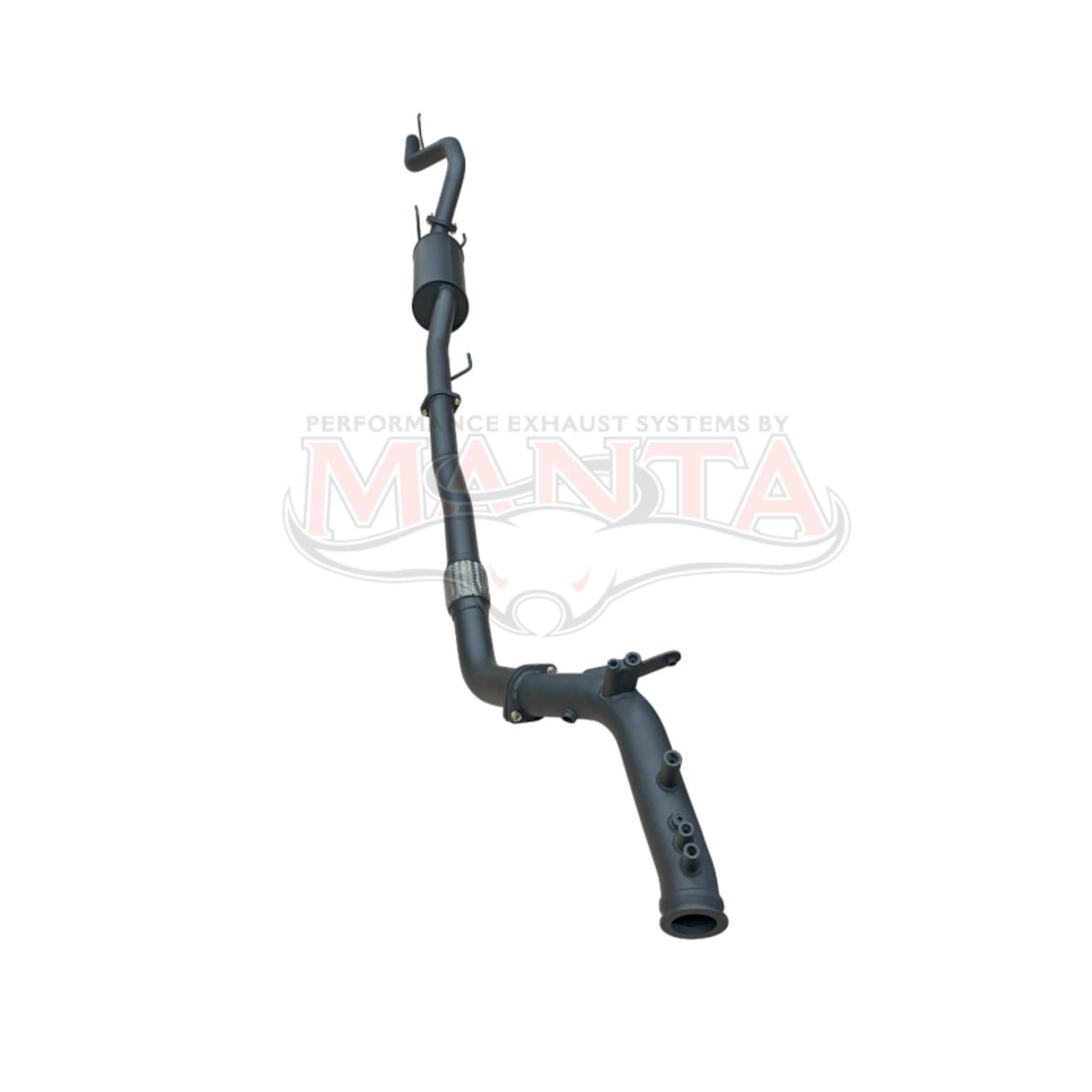 MANTA 3" TURBO BACK EXHAUST SYSTEM (DPF DELETE) FITS TOYOTA FORTUNER GUN156R 2.8L 1GD-FTV 11/2015-ON - NO CAT/MUFFLER (MKTY0214)