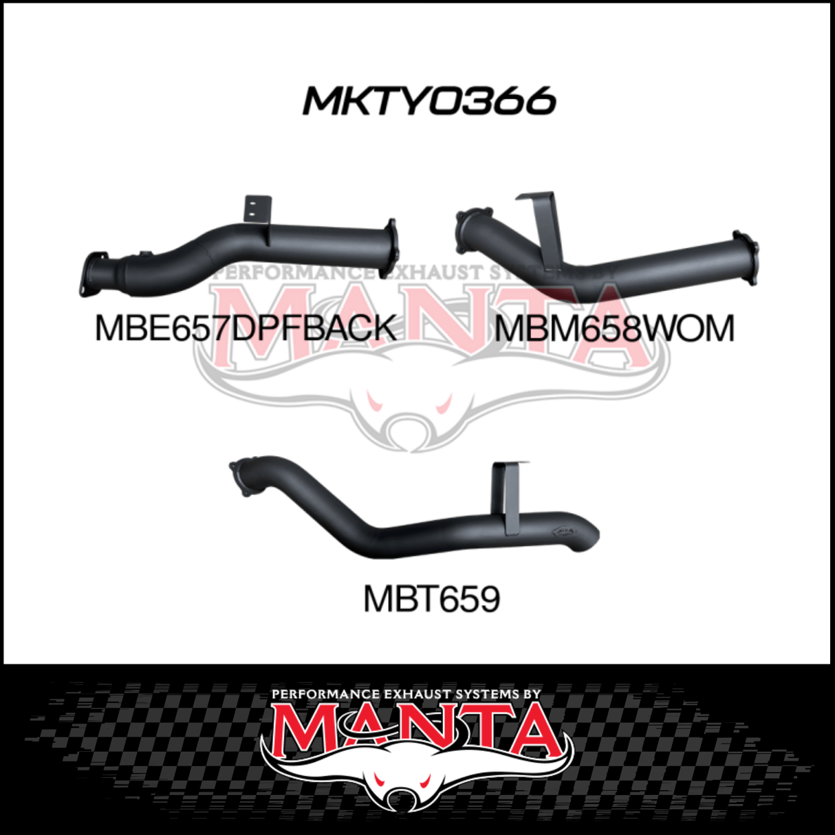 MANTA 4" DPF BACK EXHAUST SYSTEM FITS TOYOTA LANDCRUISER VDJ76R 4.5L V8 2016-2025