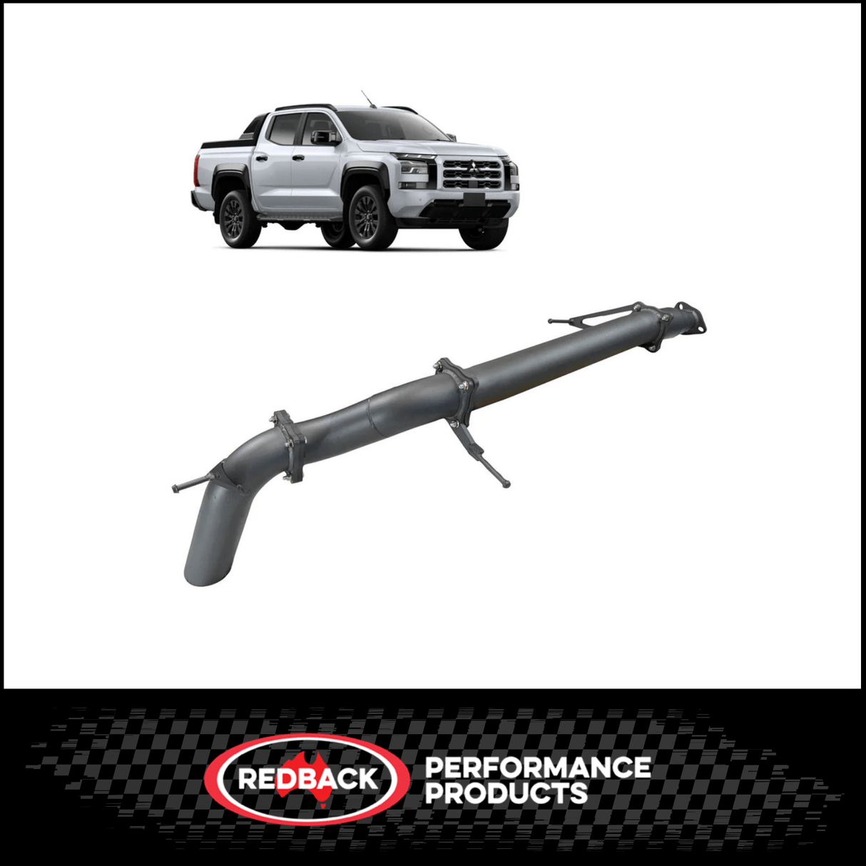 Redback 3.5" 409 Stainless Steel DPF Back Exhaust System fits Mitsubishi Triton MV 2.4L 4N16 2/2024-ON (MTX32935-PO)