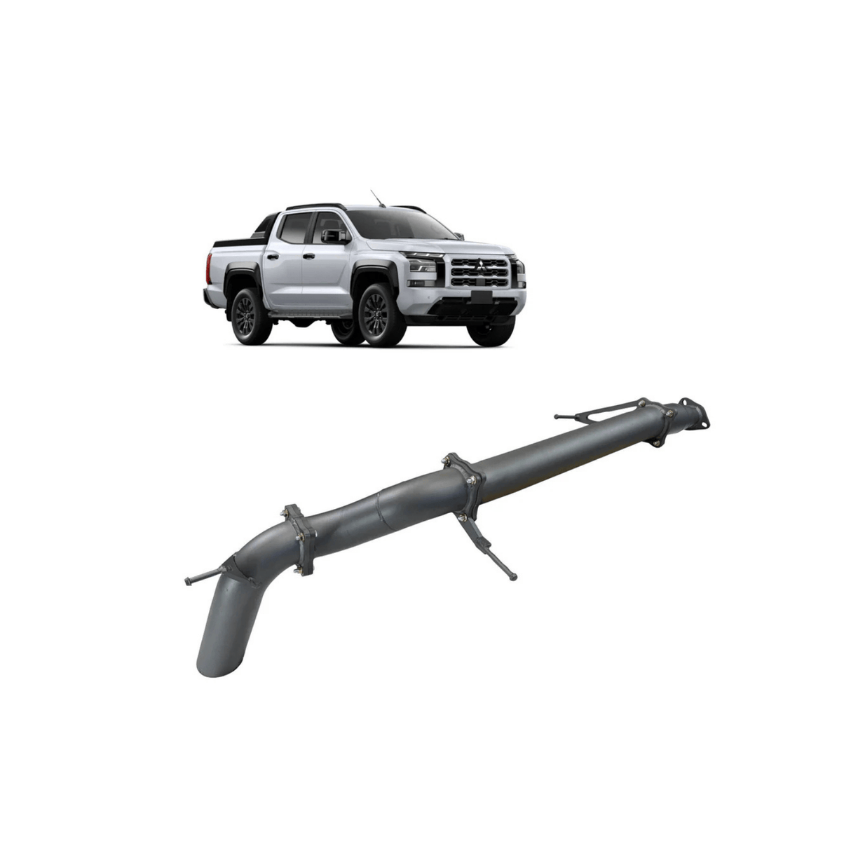 Redback 3.5" 409 Stainless Steel DPF Back Exhaust System fits Mitsubishi Triton MV 2.4L 4N16 2/2024-ON (MTX32935-PO)