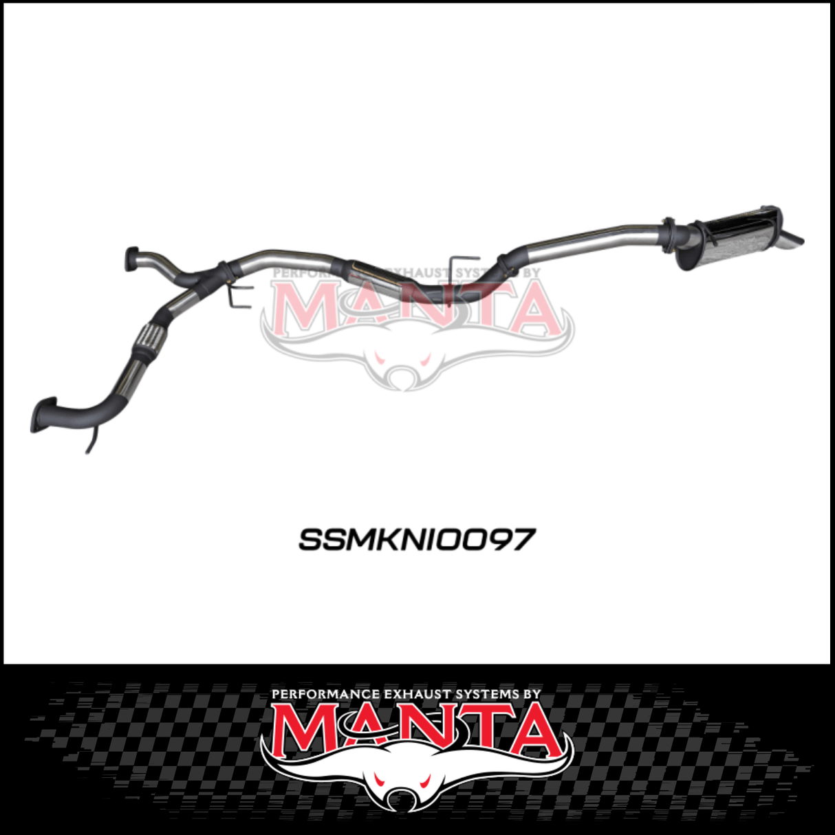 MANTA 3" CAT BACK EXHAUST SYSTEM FITS NISSAN PATROL Y62 5.6L V8 2012-ON