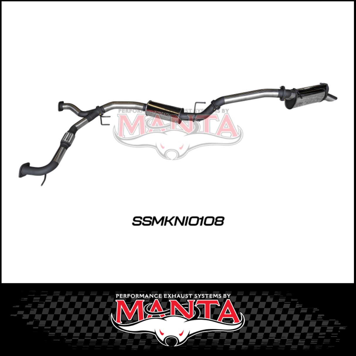 MANTA 3" CAT BACK EXHAUST SYSTEM FITS NISSAN PATROL Y62 5.6L V8 2012-ON