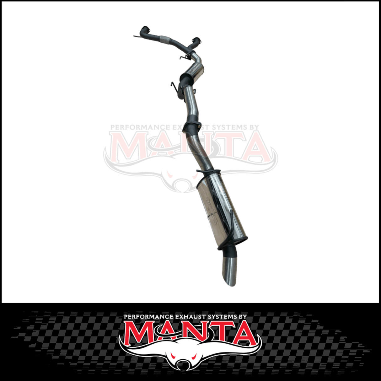 MANTA 3" STAINLESS STEEL CAT BACK EXHAUST SYSTEM WITH RESONATOR & BI-MODAL INTEGRATION FITS NISSAN PATROL Y62 WARRIOR 5.6L V8 2023-2026 (SSMKNI0124)