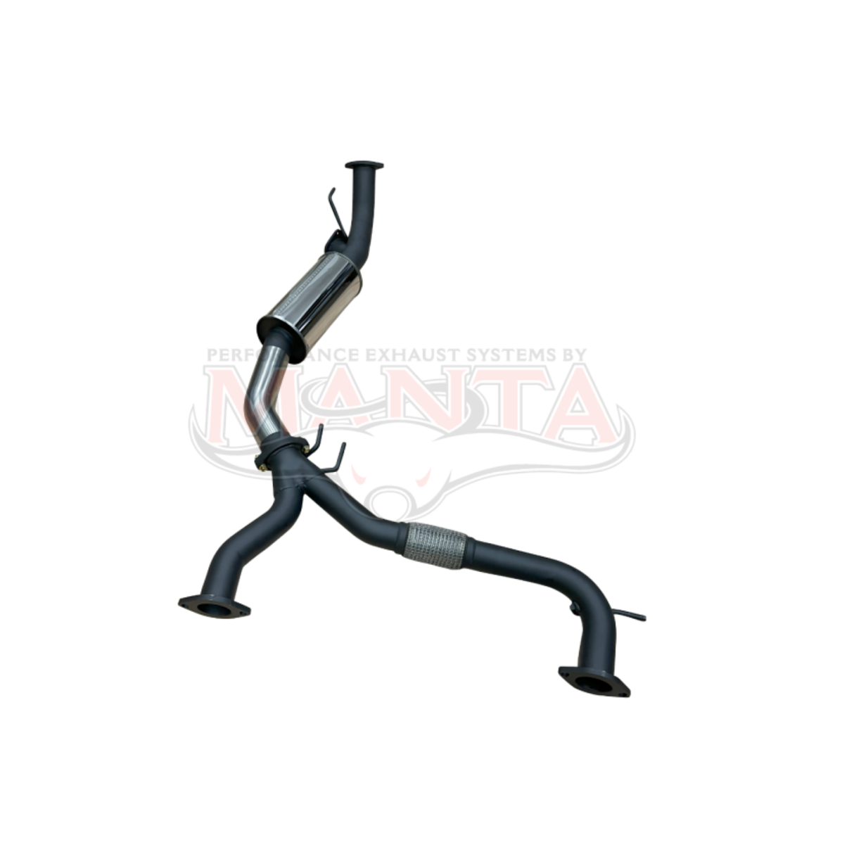 MANTA 3" STAINLESS STEEL MID SECTION WITH RESONATOR & BI-MODAL INTEGRATION FITS NISSAN PATROL Y62 WARRIOR 5.6L V8 2023-2026 (SSMKNI0125)