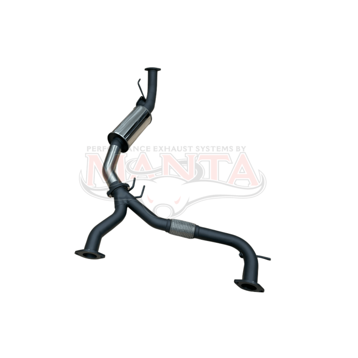 MANTA 3" STAINLESS STEEL MID SECTION WITH RESONATOR & BI-MODAL INTEGRATION FITS NISSAN PATROL Y62 WARRIOR 5.6L V8 2023-2026 (SSMKNI0125)