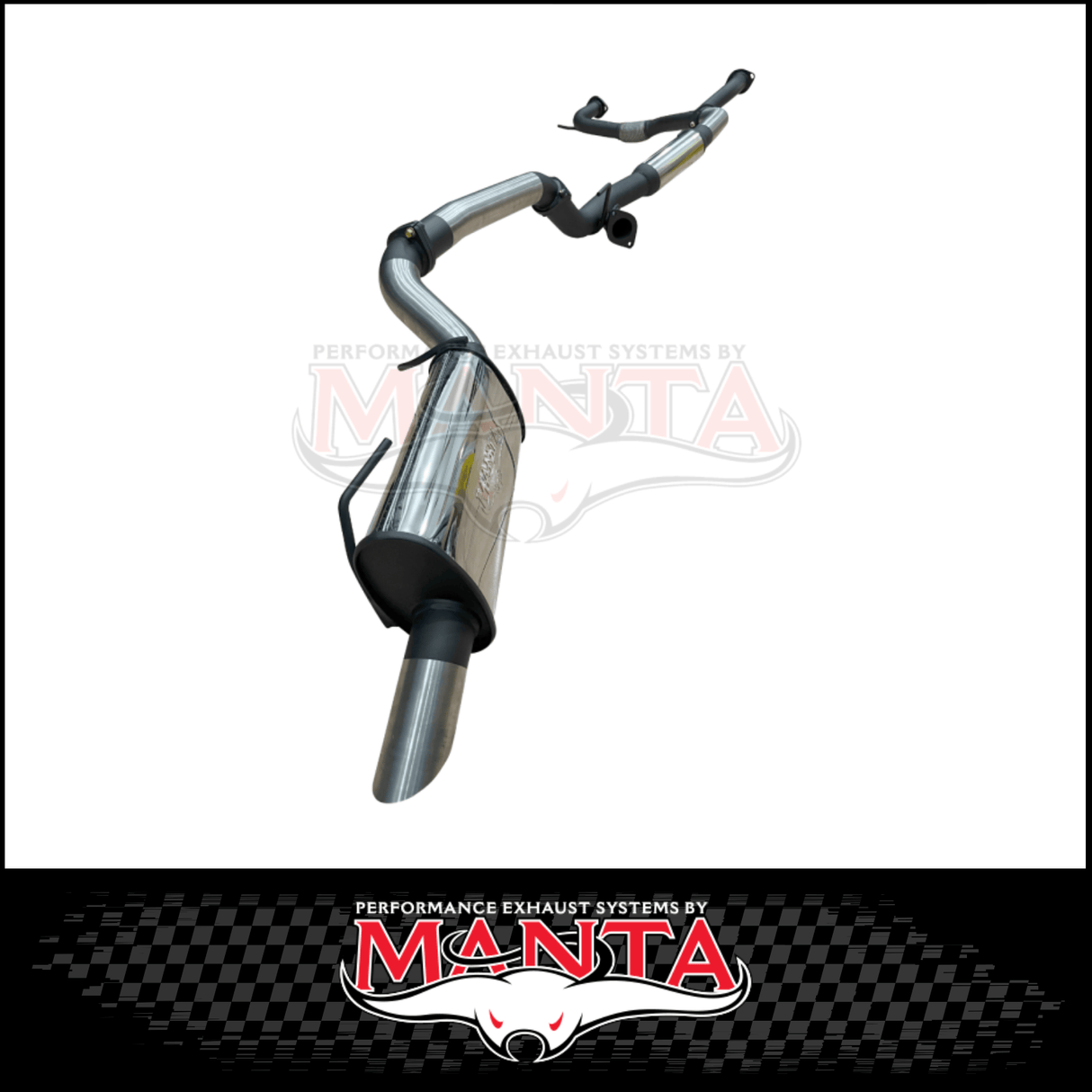 MANTA 3" STAINLESS STEEL CAT BACK EXHAUST SYSTEM WITH HOTDOG & BI-MODAL INTEGRATION FITS NISSAN PATROL Y62 WARRIOR 5.6L V8 2023-2026 (SSMKNI0126)