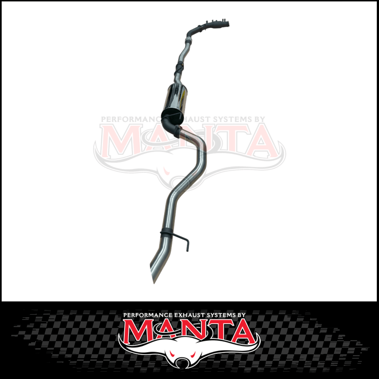 MANTA 3" STAINLESS STEEL TURBO BACK EXHAUST SYSTEM (DPF DELETE) FITS TOYOTA FORTUNER GUN156R 2.8L 1GD-FTV 11/2015-ON - CAT/MUFFLER (SSMKTY0211)