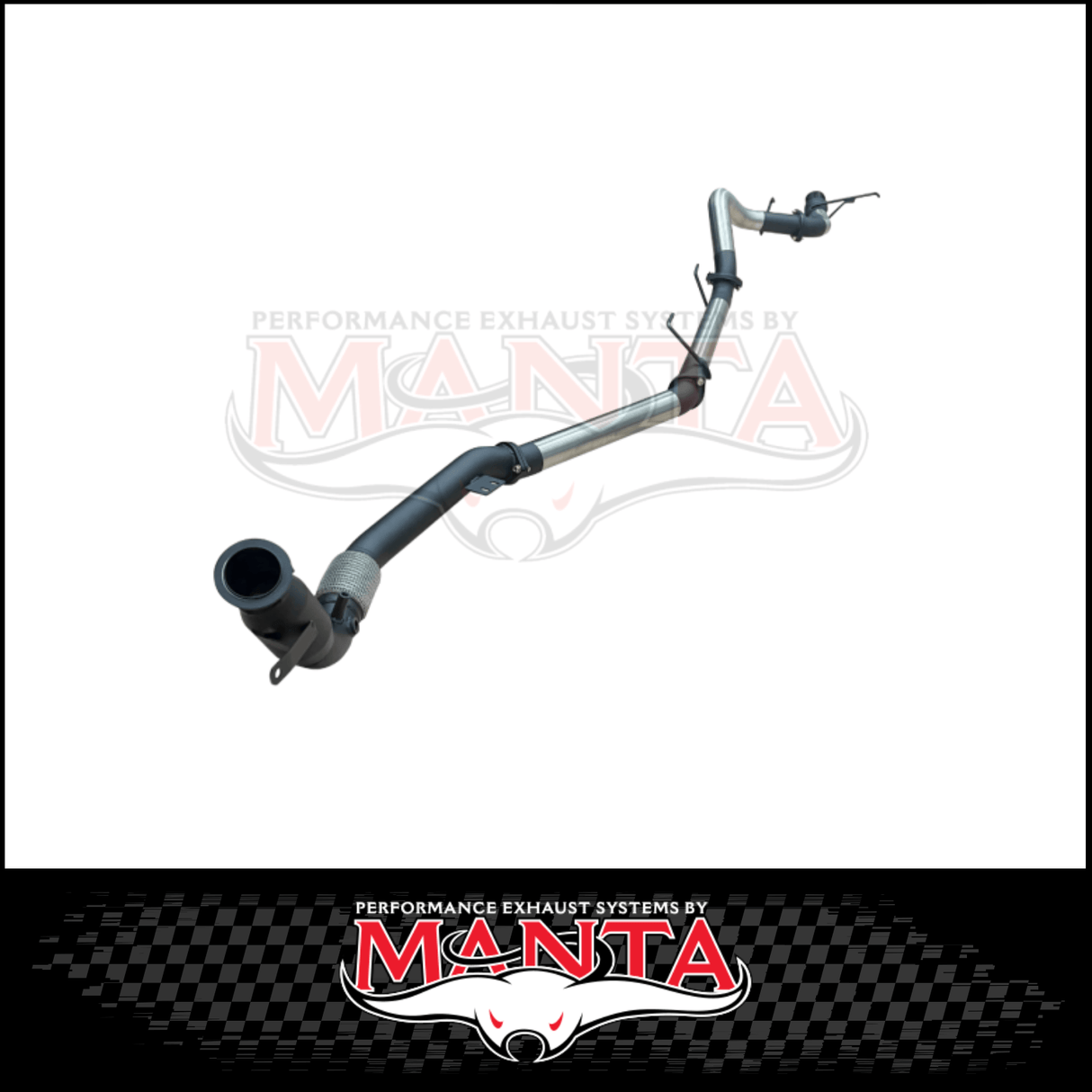 MANTA 3" STAINLESS STEEL TURBO BACK EXHAUST SYSTEM (DPF DELETE) FITS TOYOTA LANDCRUISER FJA300R 300 SERIES 3.3L V6 2021-ON - CAT/PIPE ONLY (SSMKTY0301)