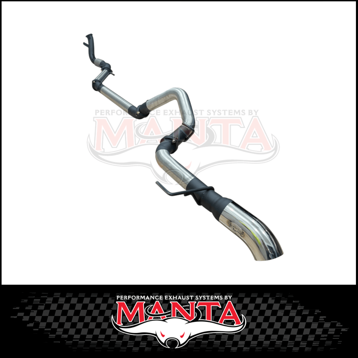MANTA 3" STAINLESS STEEL TURBO BACK EXHAUST SYSTEM (DPF DELETE) FITS TOYOTA LANDCRUISER FJA300R 300 SERIES 3.3L V6 2021-ON - NO CAT/PIPE ONLY (SSMKTY0302)