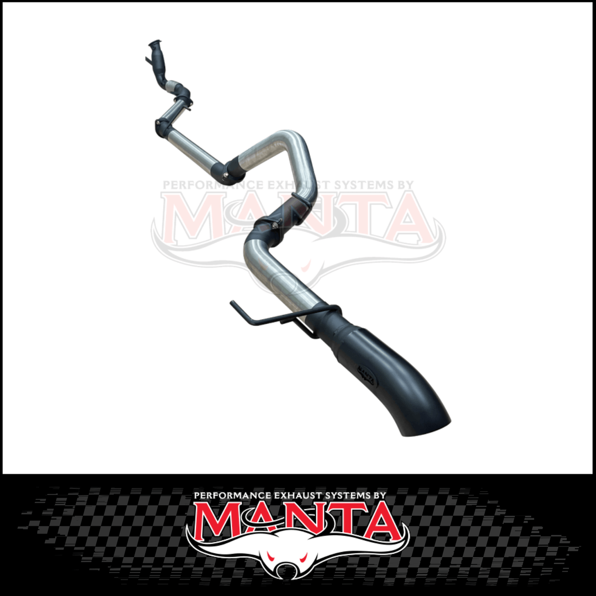 MANTA 3" STAINLESS STEEL TURBO BACK EXHAUST SYSTEM (DPF DELETE) FITS TOYOTA LANDCRUISER FJA300R 3.3L V6 2021-ON - CAT/PIPE ONLY (SSMKTY0310)