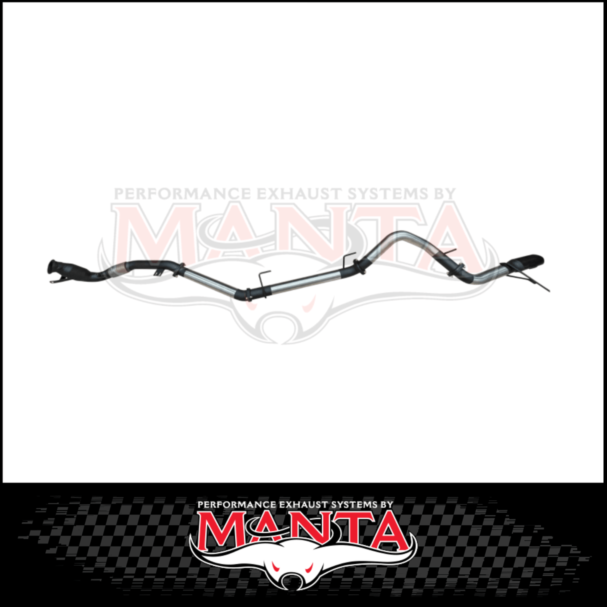 MANTA 3" STAINLESS STEEL TURBO BACK EXHAUST SYSTEM (DPF DELETE) FITS TOYOTA LANDCRUISER FJA300R 3.3L V6 2021-ON - CAT/PIPE ONLY (SSMKTY0310)
