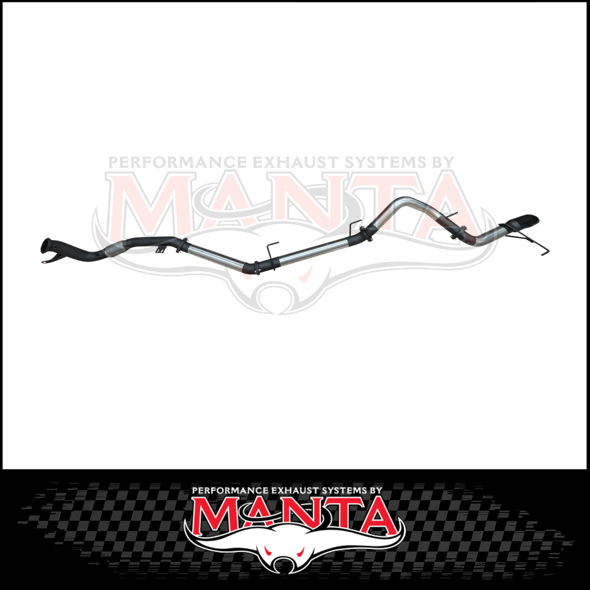 MANTA 3" STAINLESS STEEL TURBO BACK EXHAUST SYSTEM (DPF DELETE) FITS TOYOTA LANDCRUISER FJA300R 300 SERIES 3.3L V6 2021-ON - NO CAT/PIPE ONLY (SSMKTY0311)
