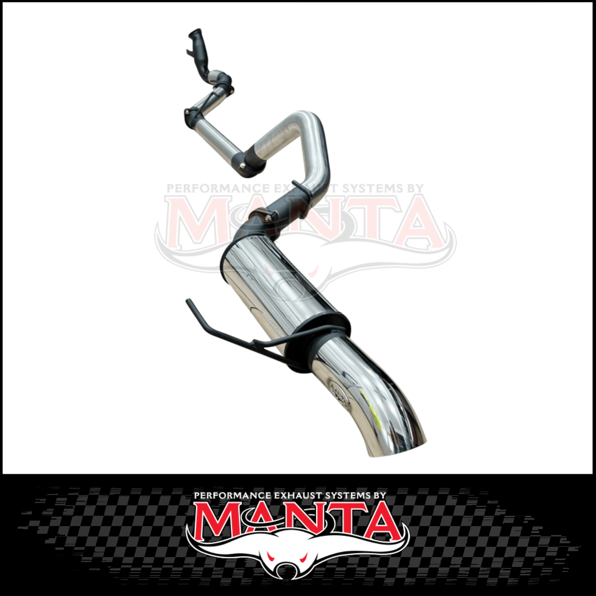 MANTA 3" STAINLESS STEEL TURBO BACK EXHAUST SYSTEM (DPF DELETE) FITS TOYOTA LANDCRUISER FJA300R 300 SERIES 3.3L V6 2021-ON - CAT/MUFFLER (SSMKTY0345)