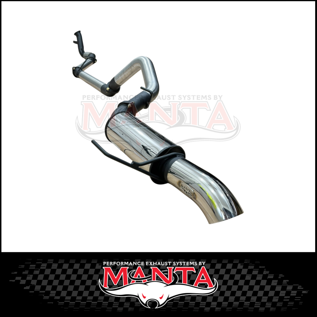 MANTA 4" STAINLESS STEEL TURBO BACK EXHAUST SYSTEM (DPF DELETE) FITS TOYOTA LANDCRUISER FJA300R 3.3L V6 2021-ON - NO CAT/MUFFLER (SSMKTY0380)