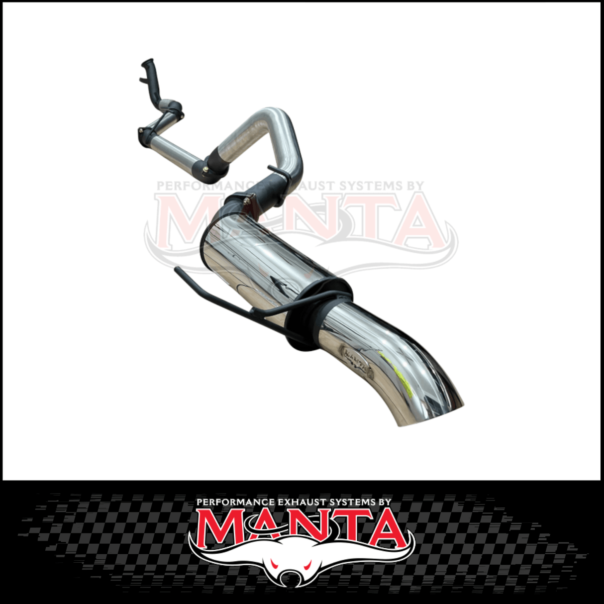 MANTA 3" STAINLESS STEEL TURBO BACK EXHAUST SYSTEM (DPF DELETE) FITS TOYOTA LANDCRUISER FJA300R 3.3L V6 2021-ON - NO CAT/MUFFLER (SSMKTY0346)
