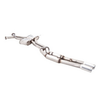 XFORCE TWIN 2 1/2" CATBACK 409 STAINLESS STEEL EXHAUST SYSTEM WITH HOTDOG REAR FITS HOLDEN COMMODORE VT VX VY VZ V8 SEDAN