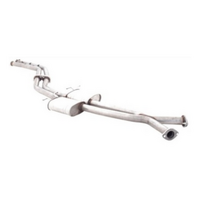 XFORCE TWIN 2 1/2" CATBACK 409 STAINLESS STEEL EXHAUST SYSTEM WITH STRAIGHT TAILPIPE REAR FITS HOLDEN COMMODORE VT VX VY VZ V8 SEDAN