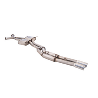 XFORCE TWIN 2.5" CATBACK 409 STAINLESS STEEL EXHAUST SYSTEM WITH HOTDOG REAR FITS HOLDEN STATESMAN WH WK WL V8 (E4-HV22-2-CBS)