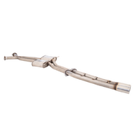 XFORCE TWIN 2.5" CATBACK 409 STAINLESS STEEL EXHAUST SYSTEM WITH STRAIGHT TAILPIPE REAR FITS HOLDEN STATESMAN WH WK WL V8 (E4-HV22-3-CBS)