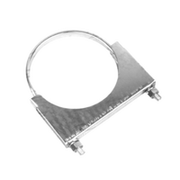 3.5" 89MM ZINC PLATED FLAT BACK EXHAUST CLAMP (FBC3500)
