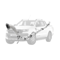 PERFORM-EX 3" STAINLESS STEEL CAT/HOTDOG TURBO BACK EXHAUST SYSTEM FITS FORD RANGER PX 3.2L 5CYL 2016-2022 (DPF DELETE)