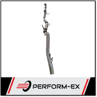 PERFORM-EX 3" STAINLESS STEEL DPF BACK WITH HOTDOG EXHAUST SYSTEM FITS ISUZU D-MAX RG 3.0L 4CYL 1/2020-ON