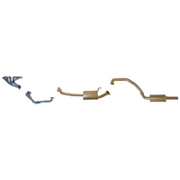 KING BROWN EXTRACTORS & 2.5" EXHAUST KIT FITS TOYOTA LANDCRUISER FZJ80R 4.5L 1FZ 6CYL PETROL 11/1992-2/1998 (KB12015-HXMR)