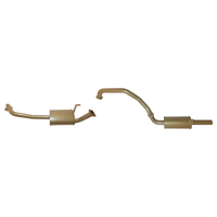 KING BROWN ENGINE PIPE BACK 2.5" EXHAUST KIT FITS TOYOTA LANDCRUISER FZJ80R 4.5L 1FZ 6CYL PETROL 11/1992-2/1998 (KB12015-XXMR)