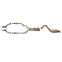 KING BROWN EXTRACTORS, CATS & 2.5" CATBACK EXHAUST SYSTEM FITS TOYOTA LANDCRUISER UZJ200R 4.7L V8 (KB12035-HCMR)