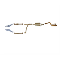 KING BROWN EXTRACTORS, CATS & 3" CATBACK EXHAUST SYSTEM FITS NISSAN PATROL Y62 5.6L V8 SERIES 1-3 2013-2016 (2 MUFFLER)