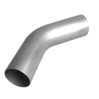 2.25" 57MM X 45 DEGREE MANDREL BEND MILD STEEL EXHAUST PIPE