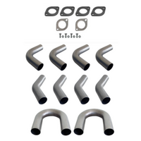 3" 76MM MILD STEEL MANDREL BEND KIT (2 x 180 4 x 90 4 x 45)