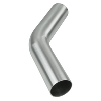 3.5" 89MM X 45 DEGREE ALUMINIUM ALLOY MANDREL BEND (MB35045AAB) 3.5" 89MM X 45 DEGREE ALUMINIUM ALLOY MANDREL BEND (MB35045AAB)