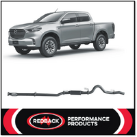 REDBACK 4X4 3" STAINLESS STEEL DPF BACK EXHAUST SYSTEM FITS MAZDA BT-50 RG 3.0L 7/2020-ON