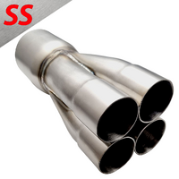 PERFORM-EX 1.75" ID IN TO 3" OD OUTLET 304 STAINLESS MERGE COLLECTOR (4 INTO 1)