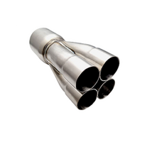 PERFORM-EX 1.78" ID IN TO 3" OD OUTLET 304 STAINLESS MERGE COLLECTOR (4 INTO 1)