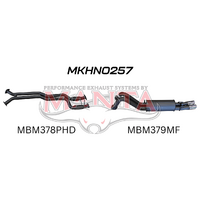 MANTA 2.5" DUAL CAT BACK EXHAUST SYSTEM HOTDOG/MUFFLER FITS HOLDEN COMMODORE VY VZ V8 ONE TONNER (MKHN0257)