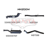 MANTA 3" TURBO BACK EXHAUST SYSTEM (DPF DELETE) FITS ISUZU D-MAX TF 3.0L TD 4CYL 2016-6/2020 - CAT/MUFFLER (MKIZ0014)