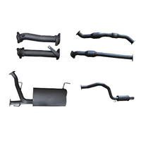 MANTA 2.5" Twin into 3" Turbo Back Exhaust System with Cats/2 Mufflers For Toyota Landcruiser VDJ200R 2007-2015